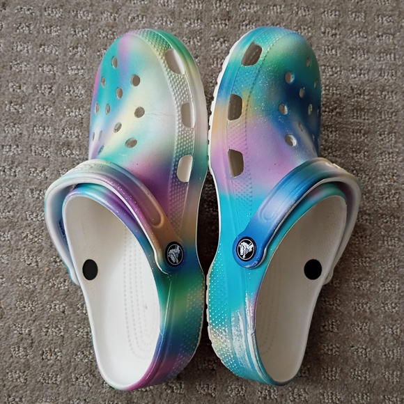 CROCS Multi Color Clogs - Picture 4 of 6